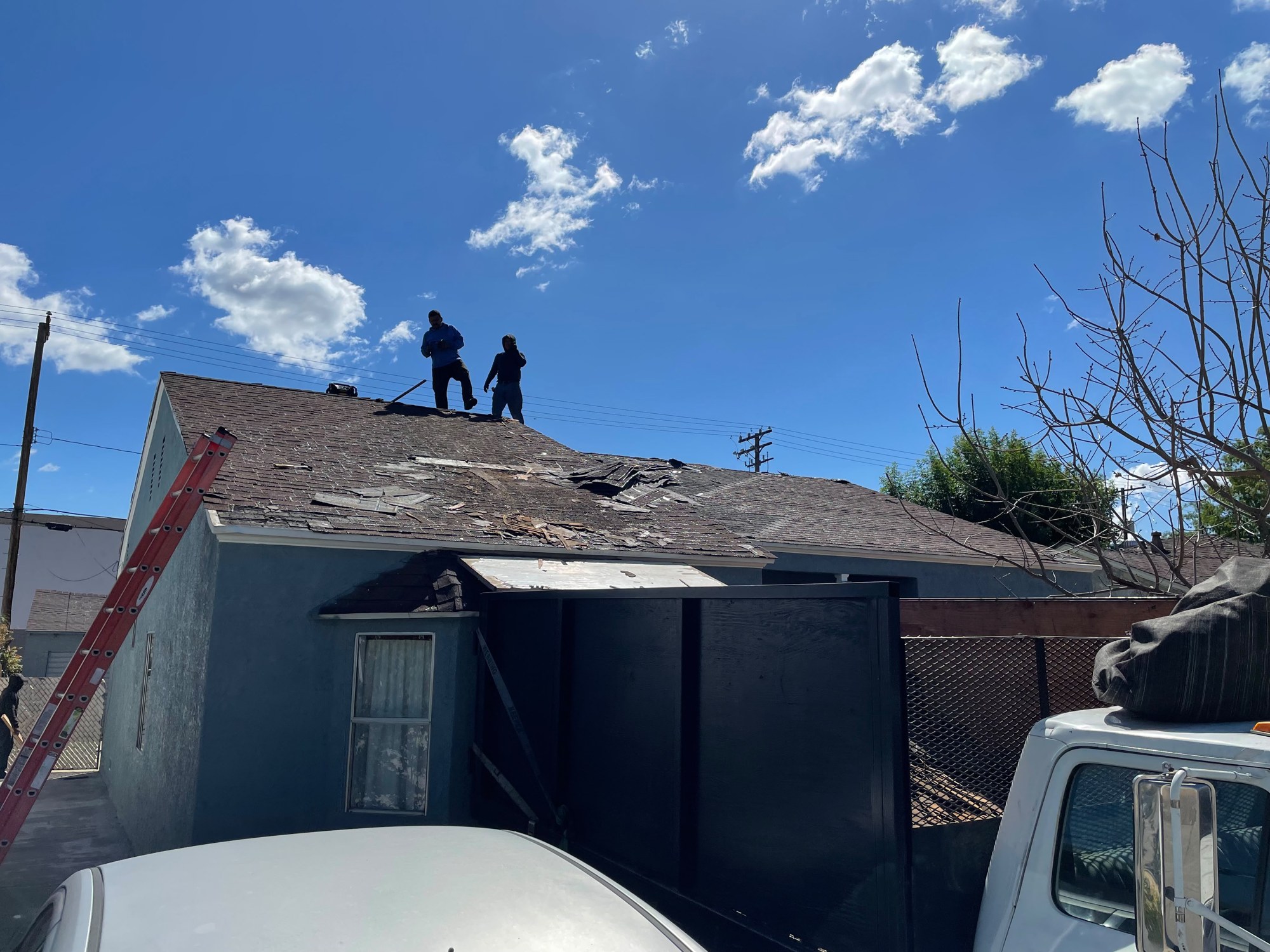 Roof preparation and installation work