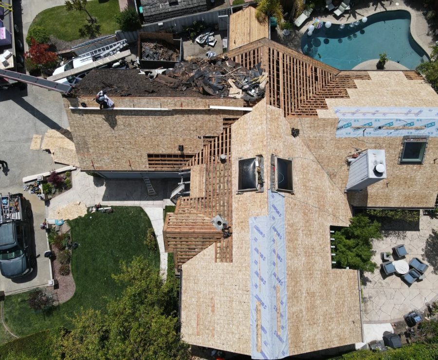 Roof preparation and installation work
