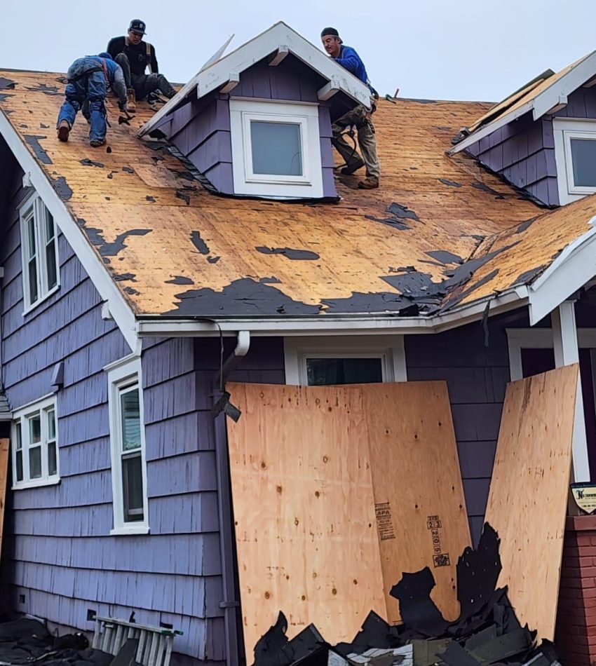 Roof preparation and installation work