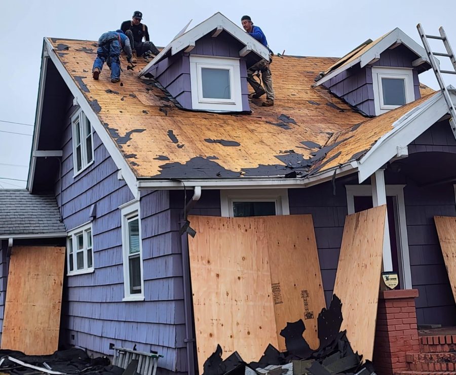 Roof preparation and installation work